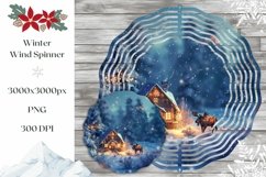 Winter Forest Wind Spinner, Christmas House Wind Spinner Product Image 1
