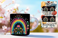 Black Beauty: Rainbow Sublimation Mug Artistry 11oz/15oz Product Image 1