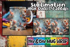 Floral Vista: 3D Landscape Mug Pattern Product Image 1