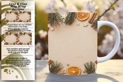 Eye-Catching 15oz Mug Wrap Png Template , Christmas Product Image 1