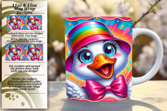 Enchanting 15oz Mug Wrap Png Template , Goose Product Image 1