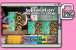 Shimmering Glitter &amp; Flower Power Mug Decals 15oz 11oz Product Image 1