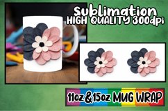 3D Petal Fantasy Mug Wrap - 11oz/15oz Sublime Product Image 1