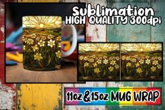 Enchanted Stained Glass Mug Wrap Scenes 11oz/15oz Product Image 1