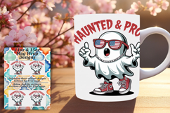 Flawless 11oz Mug Wrap Png Artwork , Funny Ghost Product Image 1