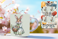 Gorgeous 11oz Mug Wrap Png Design , Easter Bunny Product Image 1