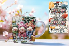 Stylish 11oz Mug Wrap Png Design , Cute Xmas Product Image 1