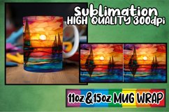 Watercolor Wonders Mug Wrap Sublimation, 11oz 15oz Product Image 1