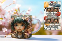 Artful 11oz Mug Wrap Png Template , Fairy Product Image 1