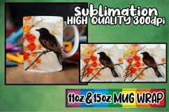 Radiant adventures 11oz 15oz sublimation wrap, 3D Bird Product Image 1