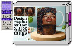 Radiant Diversity: Sublimation Mug Wrap Product Image 1