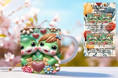 Trendy 11oz Mug Wrap Png Design , Sweet Animals Product Image 1
