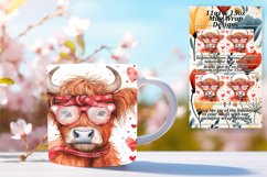 Enchanting Cow Love Mug Wrap Product Image 1