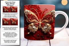 Shimmering Beauty in 3D: 11oz 15oz Mug Wrap Product Image 1