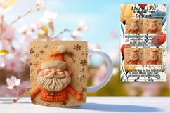 Christmas Santa Claus Mug Wrap 3D Sublimation Design Product Image 1