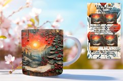 Fashionable 11oz Mug Wrap Png Artwork , Christmas Product Image 1