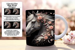 Stunning 11oz Mug Wrap Png Artwork , Horse Product Image 1