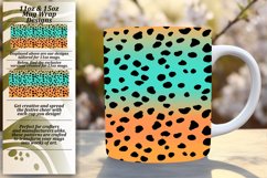Colorful Glitter Leopard Mug Wrap 11oz/15oz Patterns Product Image 1