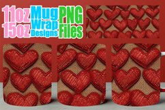 Romantic 3D Crochet Heart Mug 11oz/15oz Design Product Image 1