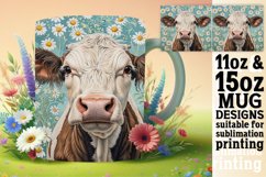 Farmyard Serenity with Flower Patterned Mug Product Image 1