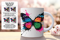 Magical 15oz Mug Wrap Png Design , Butterfly Product Image 1
