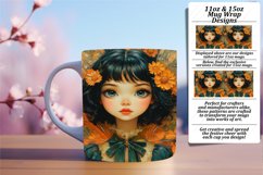 Happy 15oz Mug Wrap Png Template , Fairy Product Image 1