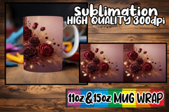 Joyful vibes 11oz 15oz sublimation wrap, Leopard Prints Product Image 1