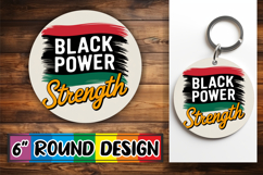 Radiant Car Coaster Circle PNG, Juneteenth Product Image 1