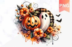 Flowers Halloween Sublimation - Flowers Clipart PNG Design Product Image 1