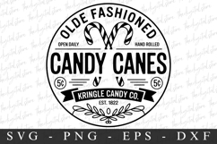 Olde Fashioned Candy Canes Svg | Christmas svg Product Image 1