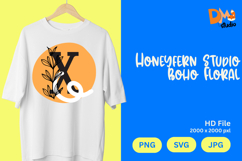 Honeyfern Studio Boho Floral Monogram Product Image 1