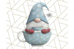 Cozy Winter Gnome Clipart PNG, Christmas Gnome Clip Art Product Image 2