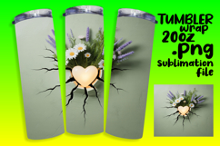 VIBRANT 20oz Tumbler Artwork for Gifts , 3D Heart Product Image 1