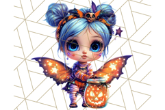 Halloween Fairy Clipart PNG, Cute Chibi Fairy Art Clip Art Product Image 2