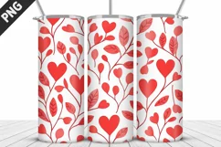 Lovely Hearts Tumbler Design | Valentine's Day Tumbler Wrap Product Image 2