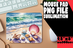 Bright Desk Pad Sublimation Ideas, Summer Beach Product Image 1