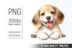 Cute Dog Clipart PNG, Printable Animals, Wildlife Design Product Image 1