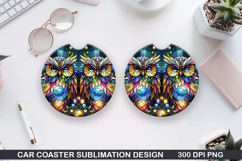 Car Coaster Sublimation| Mythical Coaster PNG Design Product Image 1