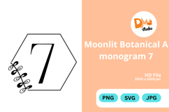 Moonlit Botanical Monogram Product Image 1