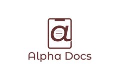 Alpha Document Logo Design Vector Product Image 3