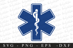 Star of life SVG | SVG Cut files | Cricut Product Image 1
