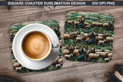 Christian Coaster Sublimation, Christian Coaster PNG Design Product Image 1
