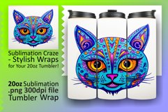 Charming Comical Cat Tumbler Sleeve Product Image 1