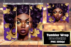 Melanin Portrait 3D Sublimation Tumbler 20oz Product Image 1