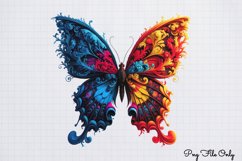 Smoke Butterflies Clipart PNG Product Image 1