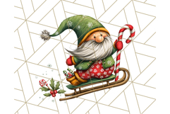 Christmas Gnome Clipart, Holiday Gnomes PNG Illustrations Product Image 2