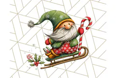 Christmas Gnome Clipart, Holiday Gnomes PNG Illustrations Product Image 2
