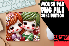 BLISSFUL MOUSE PAD PLAYFUL DESIGN, 3D Characters Product Image 1