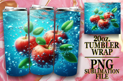 Gentle Breezes 20oz tumbler wrap, 3D Fruits Product Image 1