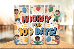 100 Days Of School Tumbler wrap, Teacher Day 20oz Tumbler Product Image 1